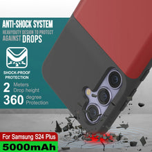 Cargar imagen en el visor de la galería, Estuche de batería PunkJuice S24+ Plus rojo: cargador portátil de batería externa con 5000 mAh