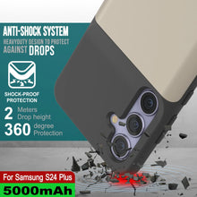 Cargar imagen en el visor de la galería, Estuche de batería PunkJuice S24+ Plus plateado: cargador portátil de batería externa con 5000 mAh