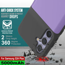 Cargar imagen en el visor de la galería, Estuche de batería PunkJuice S24+ Plus morado: cargador portátil de batería externa con 5000 mAh