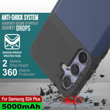 Cargar imagen en el visor de la galería, Estuche de batería PunkJuice S24+ Plus azul: cargador portátil de batería externa con 5000 mAh