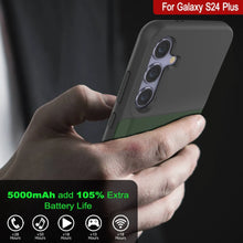 Cargar imagen en el visor de la galería, Estuche de batería PunkJuice S24+ Plus verde: cargador portátil de batería externa con 5000 mAh