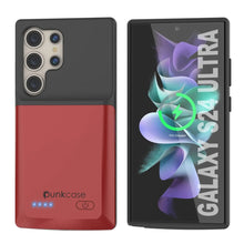 Cargar imagen en el visor de la galería, Estuche de batería PunkJuice S24 Ultra rojo: cargador portátil de batería externa con 4500 mAh