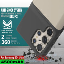 Cargar imagen en el visor de la galería, Estuche de batería PunkJuice S24 Ultra plateado: cargador portátil de batería externa con 4500 mAh