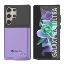 Cargar imagen en el visor de la galería, Estuche de batería PunkJuice S24 Ultra morado: cargador portátil de batería externa con 4500 mAh