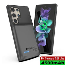 Cargar imagen en el visor de la galería, Estuche de batería PunkJuice S24 Ultra gris: cargador portátil de batería externa con 4500 mAh