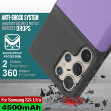 Cargar imagen en el visor de la galería, Estuche de batería PunkJuice S24 Ultra morado: cargador portátil de batería externa con 4500 mAh