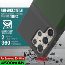 Cargar imagen en el visor de la galería, Estuche de batería PunkJuice S24 Ultra verde: cargador portátil de batería externa con 4500 mAh