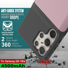 Cargar imagen en el visor de la galería, Estuche de batería PunkJuice S24 Ultra en oro rosa: cargador portátil de batería externa con 4500 mAh