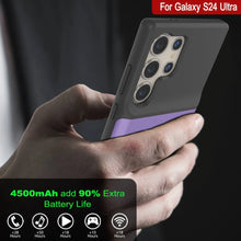 Cargar imagen en el visor de la galería, Estuche de batería PunkJuice S24 Ultra morado: cargador portátil de batería externa con 4500 mAh