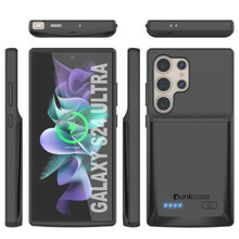 Cargar imagen en el visor de la galería, Estuche de batería PunkJuice S24 Ultra negro: cargador portátil de batería externa con 4500 mAh