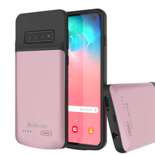 Cargar imagen en el visor de la galería, PunkJuice S10 Battery Case Rose - Fast Charging Power Juice Bank with 4700mAh (Color in image: Rose-Gold)