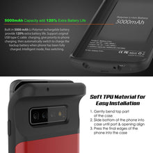 Cargar imagen en el visor de la galería, PunkJuice S10+ Plus Battery Case Red - Fast Charging Power Juice Bank with 5000mAh (Color in image: Blue)