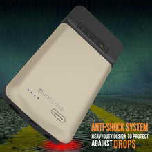 Load image into Gallery viewer, PunkJuice S10+ Plus Battery Case Gold - Fast Charging Power Juice Bank with 5000mAh (Color in image: Rose-Gold)