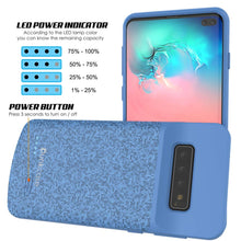 Cargar imagen en el visor de la galería, PunkJuice S10+ Plus Battery Case Blue - Fast Charging Power Juice Bank with 5000mAh