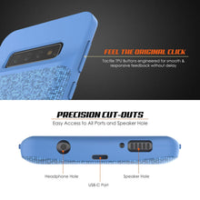 Cargar imagen en el visor de la galería, PunkJuice S10+ Plus Battery Case Blue - Fast Charging Power Juice Bank with 5000mAh (Color in image: Gold)