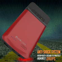 Cargar imagen en el visor de la galería, PunkJuice S10+ Plus Battery Case Red - Fast Charging Power Juice Bank with 5000mAh (Color in image: Rose-Gold)
