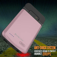 Cargar imagen en el visor de la galería, PunkJuice S10e Battery Case Rose - Fast Charging Power Juice Bank with 4700mAh (Color in image: Black)