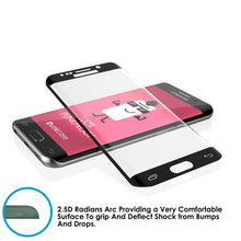 Load image into Gallery viewer, Galaxy S7 Black Screen Protector, Punkcase Glass SHIELD Tempered Glass Protector 0.33mm Thick 9H (Color in image: Gold)