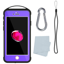 Cargar imagen en el visor de la galería, iPhone 7 Waterproof Case, Punkcase ALPINE Series, Purple | Heavy Duty Armor Cover (Color in image: light green)