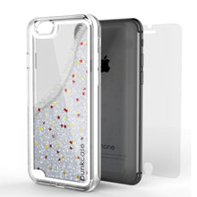 Cargar imagen en el visor de la galería, iPhone SE (4.7") Case, PunkCase LIQUID Silver Series, Protective Dual Layer Floating Glitter Cover (Color in image: rose)
