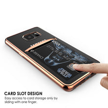 Load image into Gallery viewer, Galaxy S7 EDGE Case, PUNKCASE® LUCID Rose Gold Series | Card Slot | SHIELD Screen Protector (Color in image: Silver)