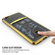 Cargar imagen en el visor de la galería, iPhone SE (4.7") Case, PUNKCASE® LUCID Gold Series | Card Slot | SHIELD Screen Protector | Ultra fit