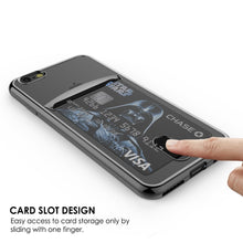 Load image into Gallery viewer, iPhone 8 Case, PUNKCASE® LUCID Black Series | Card Slot | SHIELD Screen Protector | Ultra fit