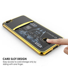 Load image into Gallery viewer, iPhone 8 Case, PUNKCASE® LUCID Gold Series | Card Slot | SHIELD Screen Protector | Ultra fit