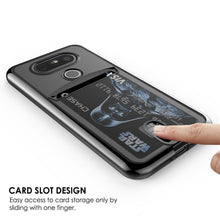 Cargar imagen en el visor de la galería, LG G5 Case, PUNKCASE® Black LUCID Series | Card Slot | PUNK SHIELD Screen Protector | Ultra Fit (Color in image: Gold)