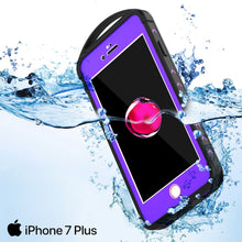 Cargar imagen en el visor de la galería, iPhone 7+ Plus Waterproof Case, Punkcase ALPINE Series, Purple | Heavy Duty Armor Cover (Color in image: white)