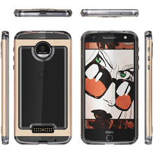 Cargar imagen en el visor de la galería, Motorola Moto Z Force Case, Ghostek Cloak 2.0 Gold Series w/ Screen Protector | Aluminum Frame