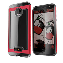 Cargar imagen en el visor de la galería, Motorola Moto Z Force Case, Ghostek Cloak 2.0 Red Series w/ Screen Protector | Aluminum Frame (Color in image: Pink)