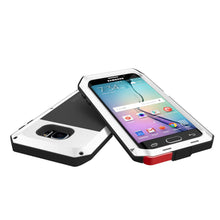 Load image into Gallery viewer, Galaxy S6 EDGE+ Plus Case, PUNKcase Metallic White Shockproof Slim Metal Armor Case (Color in image: neon)