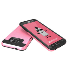 Load image into Gallery viewer, Galaxy s7 EDGE Case PunkCase SLOT Pink Series Slim Armor Soft Cover Case (Color in image: Black)