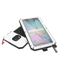 Cargar imagen en el visor de la galería, Note 4 Case, Punkcase® METALLIC Series WHITE w/ TEMPERED GLASS | Aluminum Frame (Color in image: Red)