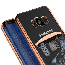 Load image into Gallery viewer, Galaxy S8 Case, PUNKCASE® LUCID Rose Gold Series | Card Slot | SHIELD Screen Protector (Color in image: Silver)