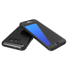 Load image into Gallery viewer, Galaxy s7 Case PunkCase CLUTCH Black Series Slim Armor Soft Cover Case w/ Tempered Glass (Color in image: Grey)