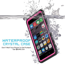 Cargar imagen en el visor de la galería, iPhone 6+/6S+ Plus Waterproof Case, PUNKcase CRYSTAL Pink W/ Attached Screen Protector | Warranty (Color in image: black)