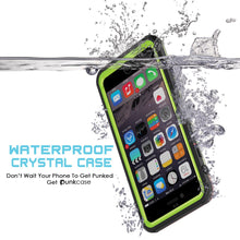 Cargar imagen en el visor de la galería, iPhone 6/6S Waterproof Case, PUNKcase CRYSTAL Light Green W/ Attached Screen Protector | Warranty (Color in image: black)