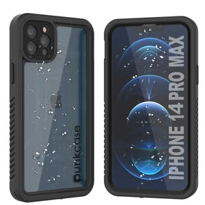 Funda impermeable para iPhone 14 Pro Max, Punkcase [Extreme Mag Series], cubierta protectora blindada con protector de pantalla incorporado [Negro].