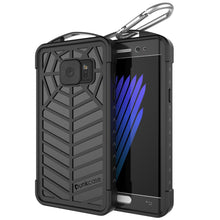 Cargar imagen en el visor de la galería, Funda impermeable Galaxy Note FE, Punkcase Serie WEBSTER, Negro | Cubierta resistente de armadura de alta resistencia.
