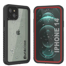 Cargar imagen en el visor de la galería, iPhone 14  Waterproof Case, Punkcase [Extreme Series] Armor Cover W/ Built In Screen Protector [Red] (Color in image: Red)
