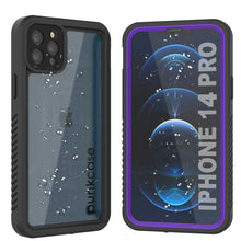 Cargar imagen en el visor de la galería, iPhone 14 Pro Waterproof Case, Punkcase [Extreme Series] Armor Cover W/ Built In Screen Protector [Purple] (Color in image: Purple)
