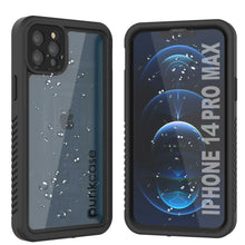 Cargar imagen en el visor de la galería, iPhone 14 Pro Max Waterproof Case, Punkcase [Extreme Series] Armor Cover W/ Built In Screen Protector [Black] (Color in image: Black)
