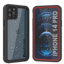 Cargar imagen en el visor de la galería, iPhone 14 Pro Waterproof Case, Punkcase [Extreme Series] Armor Cover W/ Built In Screen Protector [Red] (Color in image: Red)
