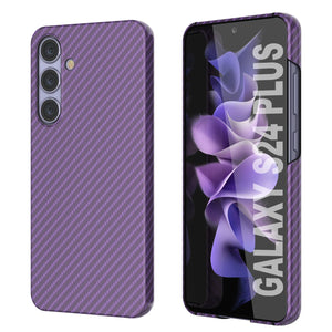 Case de Galaxy S24 Plus, Punkcase Carbon -Wield, Servicio pesado y cubierta ultra delgada [a prueba de choques] [no slip] [púrpura]