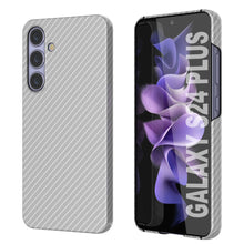 Cargar imagen en el visor de la galería, Case de Galaxy S24 Plus, Punkcase Carbon -Shield, Sesh Duty &amp; Ultra Fin Cover [Probante de choque] [Non Slip] [White]
