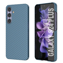 Load image into Gallery viewer, Case de Galaxy S24 Plus, Punkcase Carbon -Wield, Servicio pesado y cubierta ultra delgada [a prueba de choques] [no deslizamiento] [azul claro]
