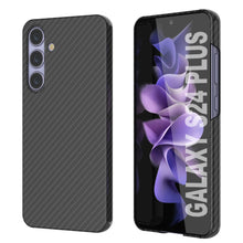 Load image into Gallery viewer, Case de Galaxy S24 Plus, Punkcase Carbon -Wield, Sesh Duty y Ultra Fin Cover [Propapop -intensidad] [Non Slip] [Negro]
