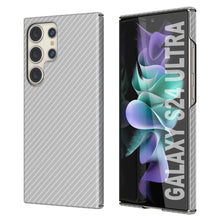 Cargar imagen en el visor de la galería, Galaxy S24 Ultra Case, Punkcase Carbon -Walfield, Servicio pesado y cubierta ultra delgada [a prueba de choques] [no slip] [blanco]

